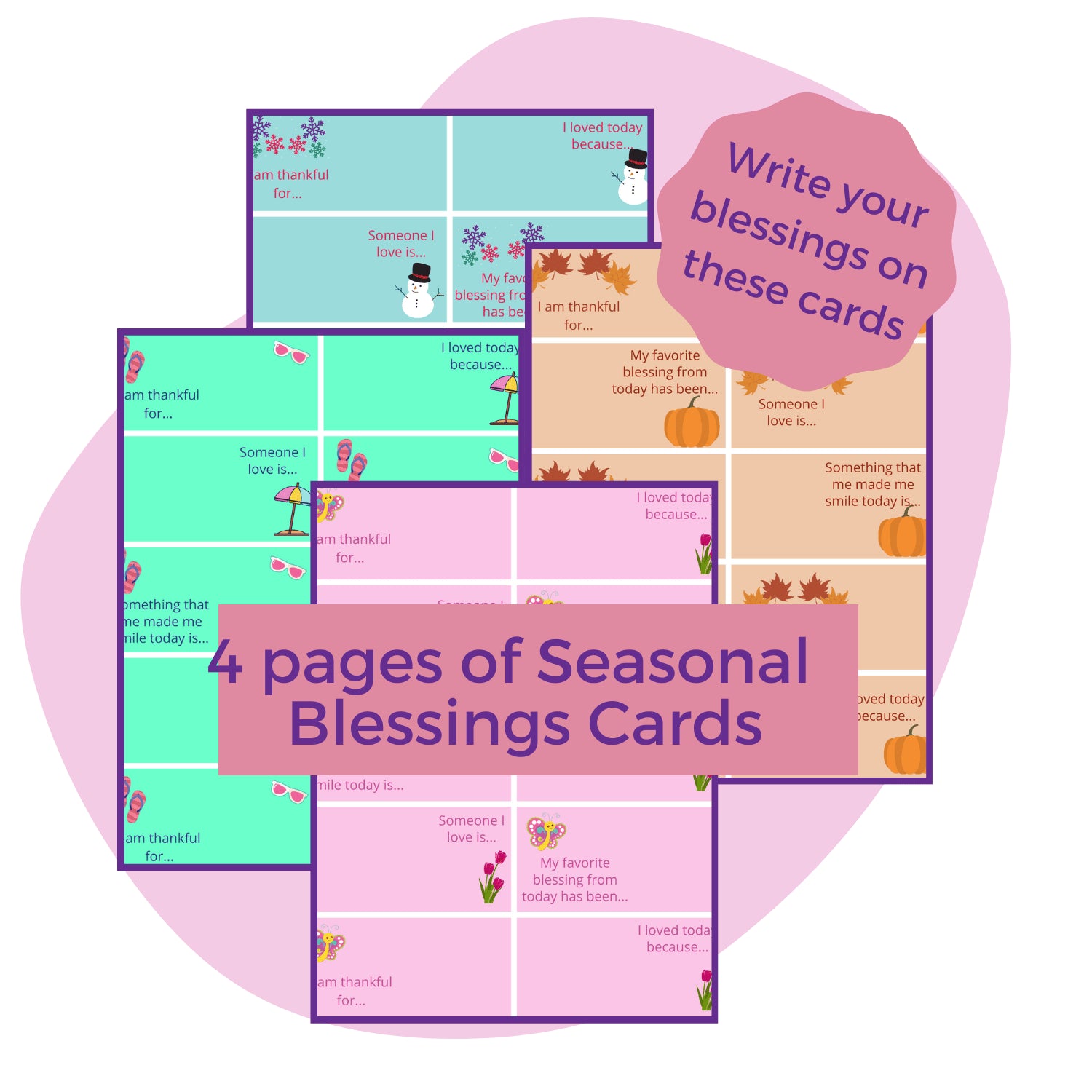 In Everything Give Thanks Blessings Jar Kit seasonal blessings cards