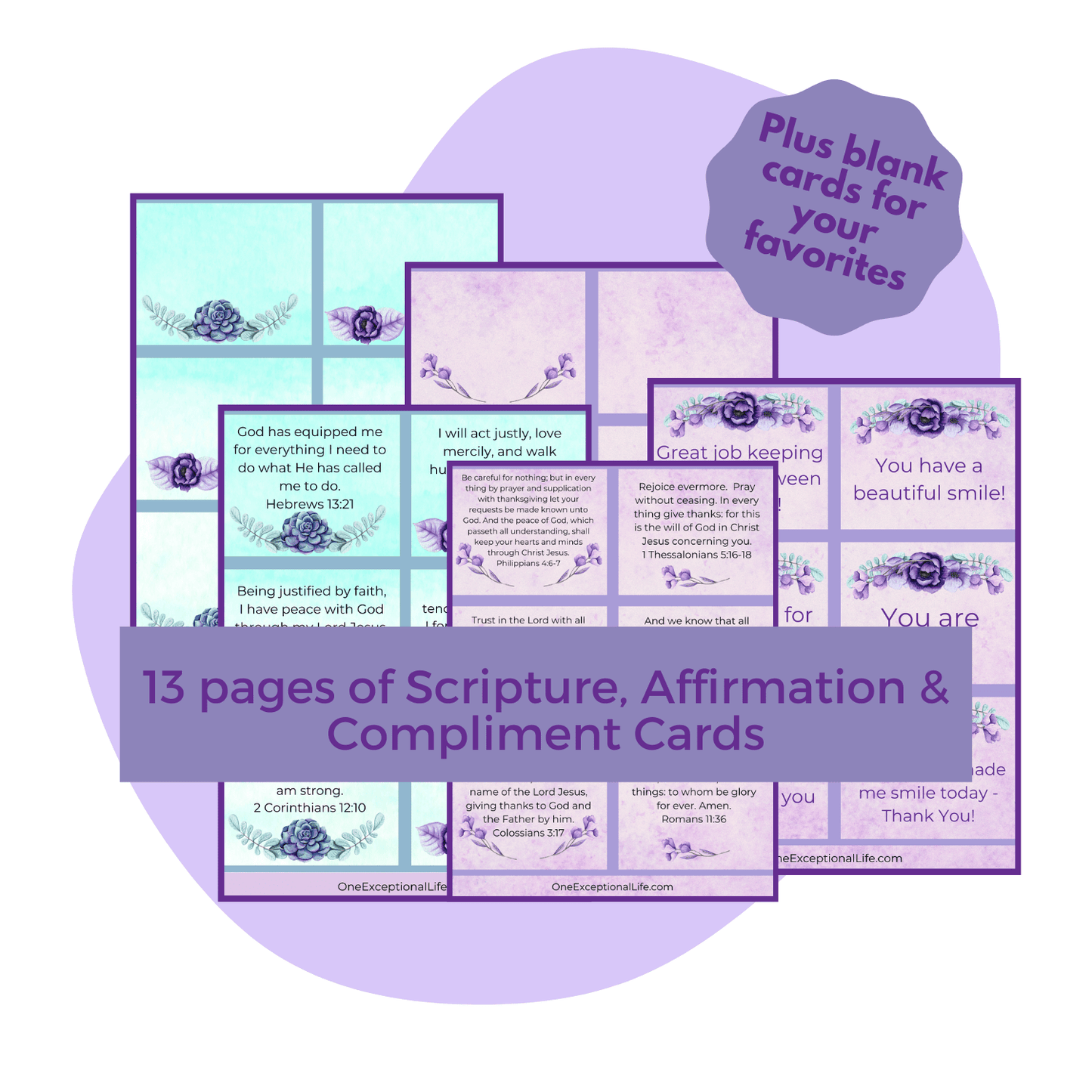 joyful living toolbox mockup with cards