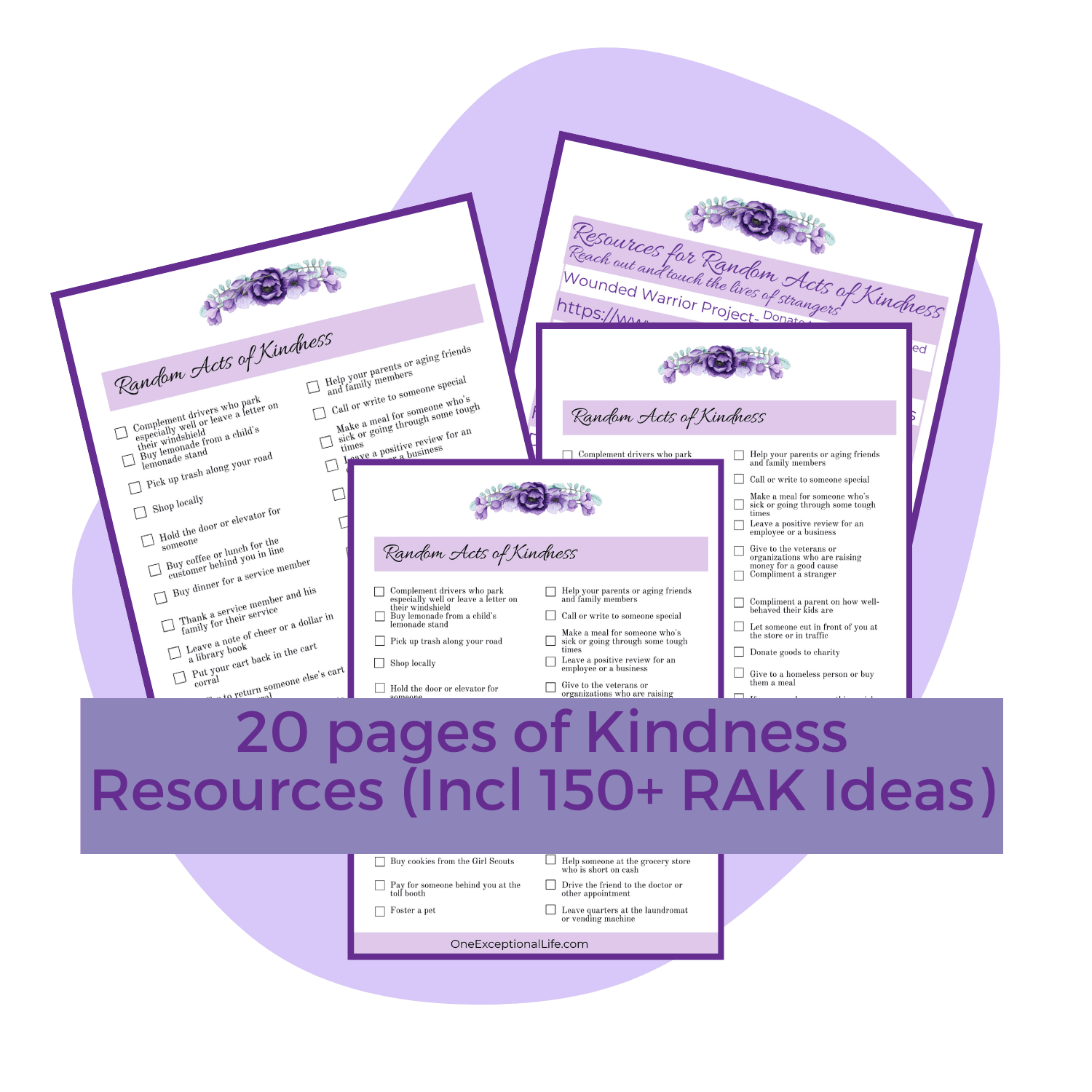 joyful living toolbox mockup with kindness resources