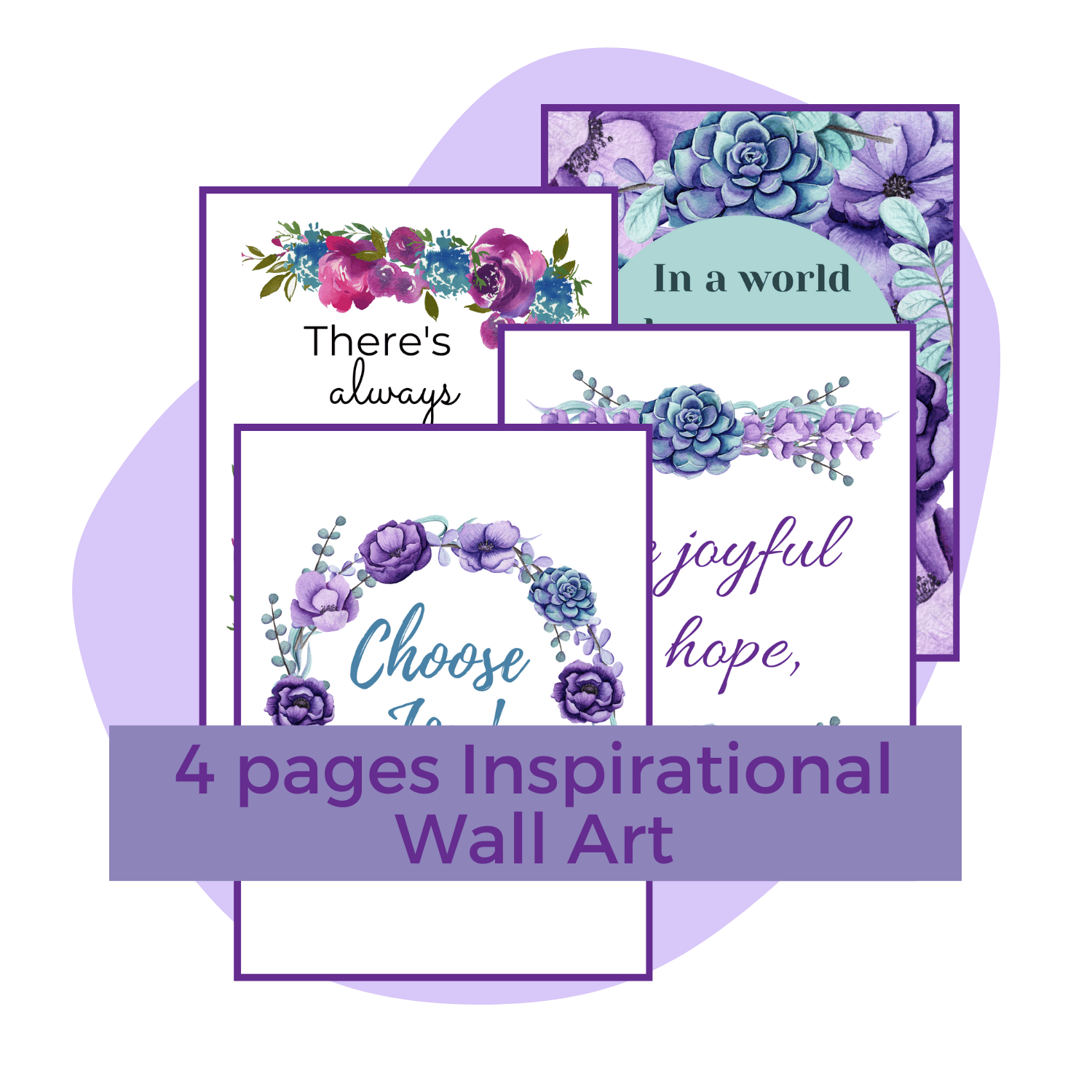 joyful living toolbox mockup with wall art