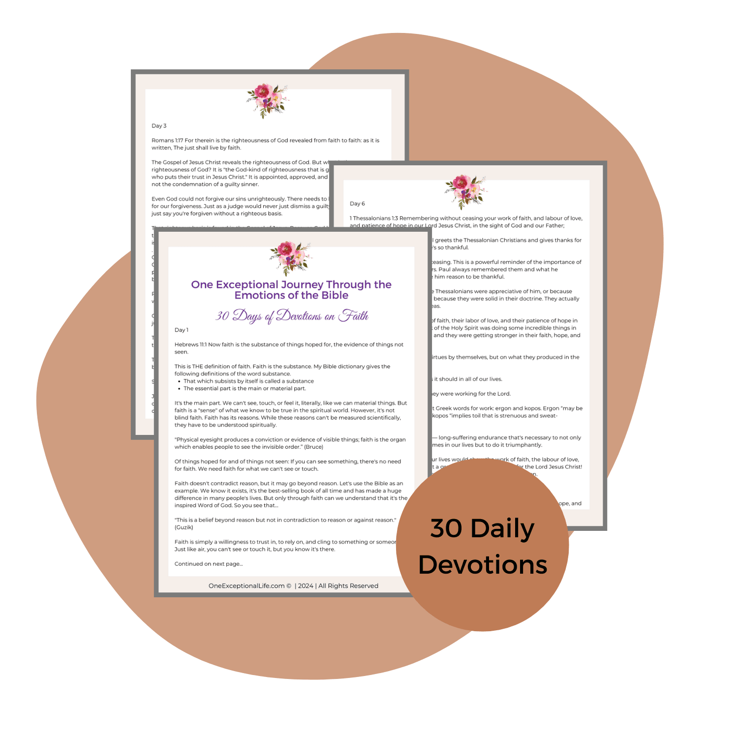 Journey of faith devotionals mockup