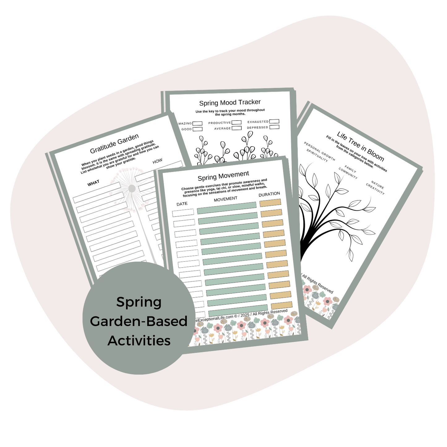 Make Room for Spring  Mockup, Spring Garden-Based Activities, purple background