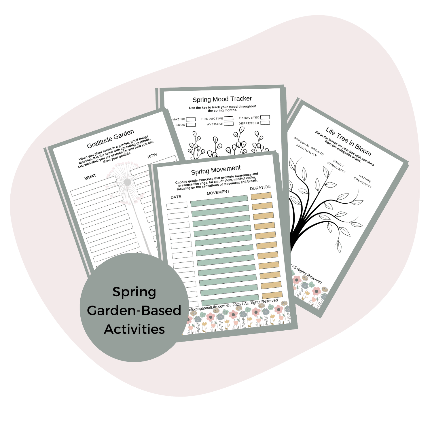 Make Room for Spring  Mockup, Spring Garden-Based Activities, purple background