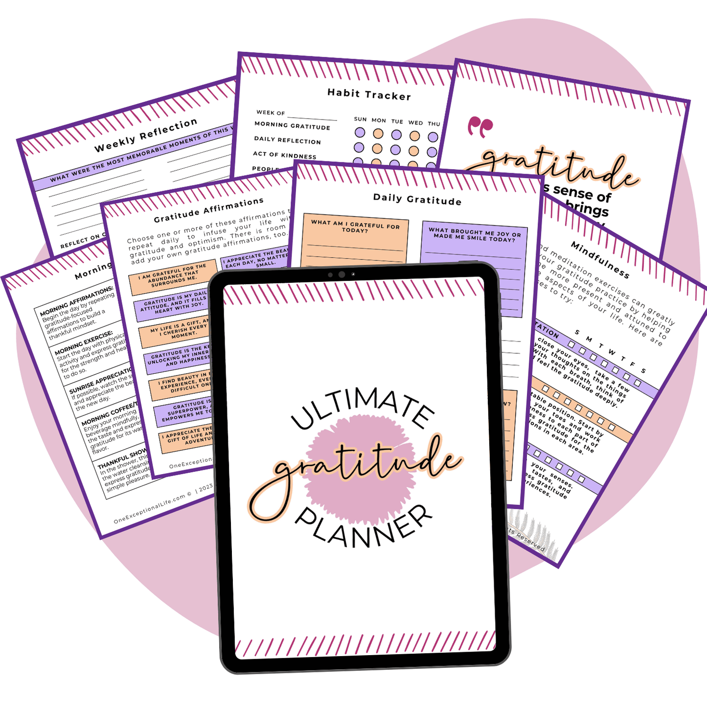 ultimate planner bundle mockup
