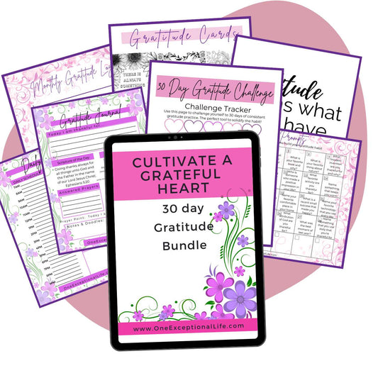 Cultivate a Grateful Heart - Gratitude Bundle mockup