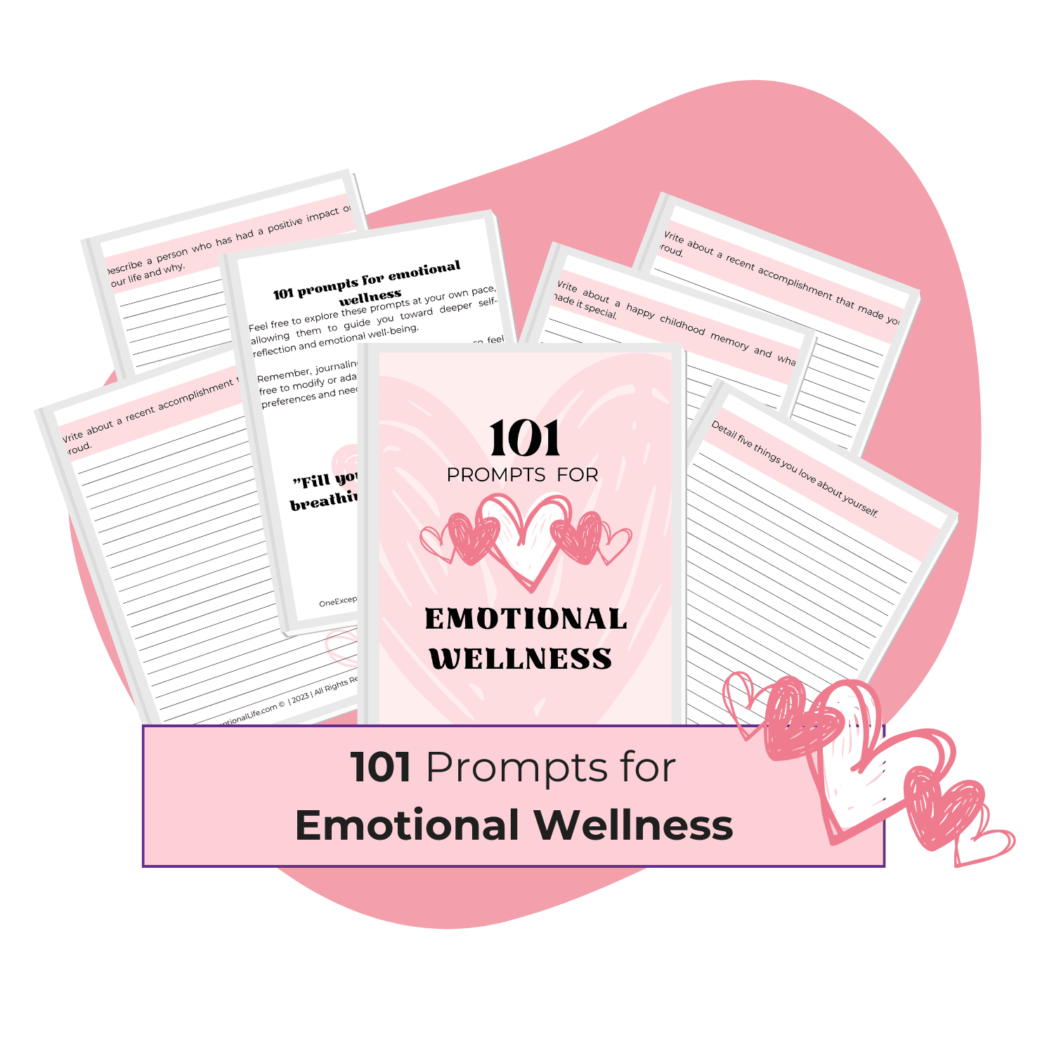 prompts for wellness mockup