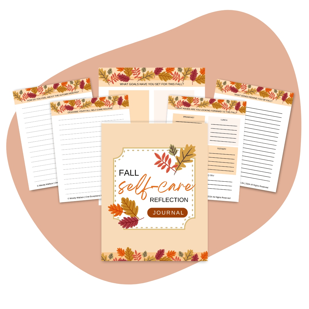 Harvest of Home fall self-care reflection journal mockup