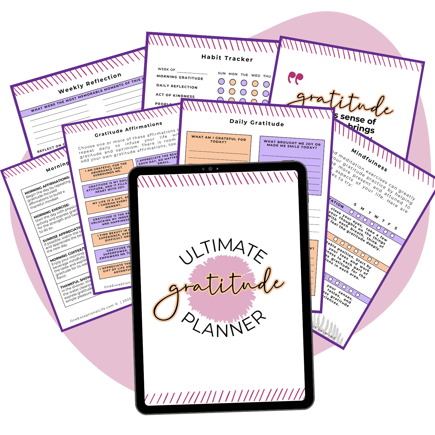 ultimate planner bundle mockup