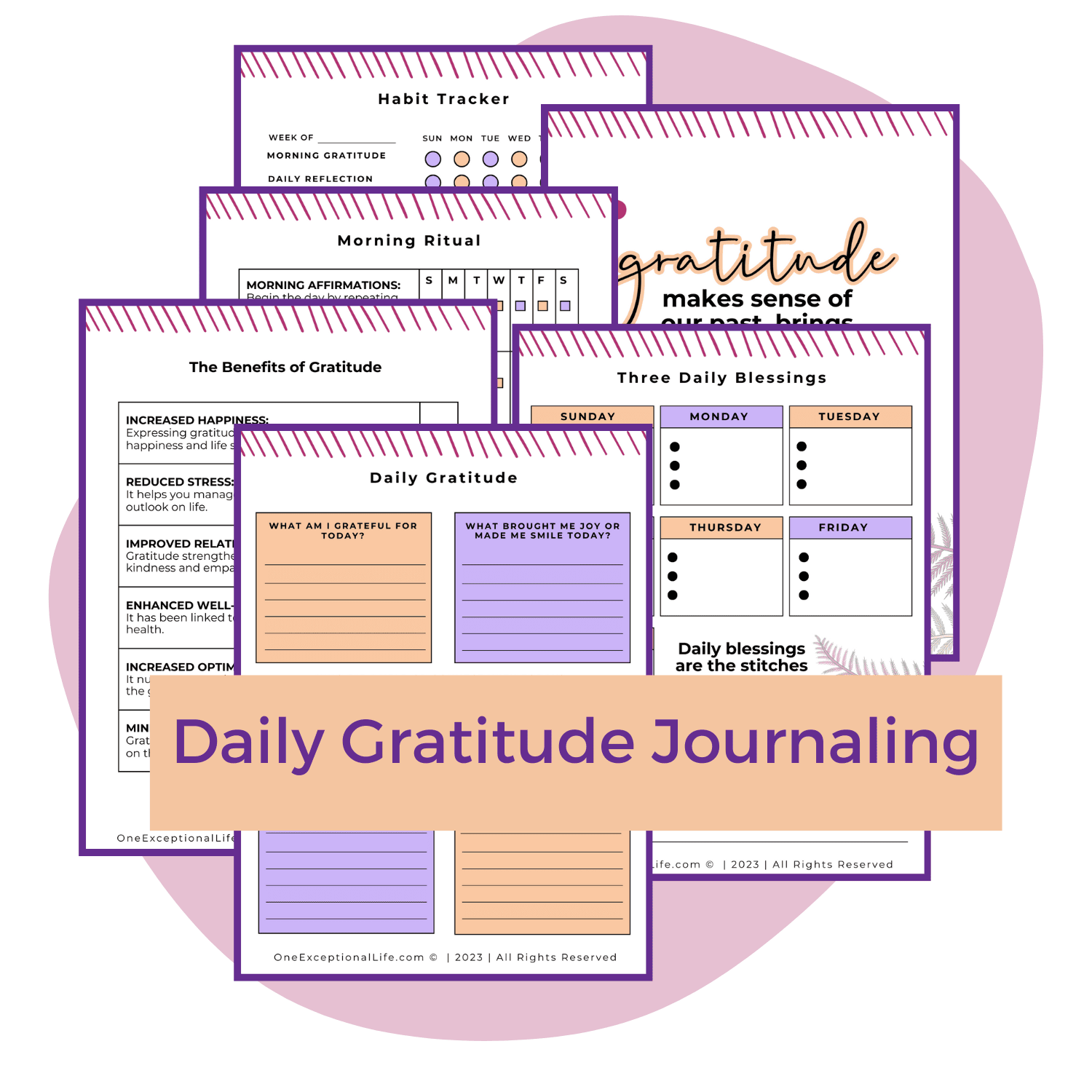 ultimate planner bundle mockup daily journal