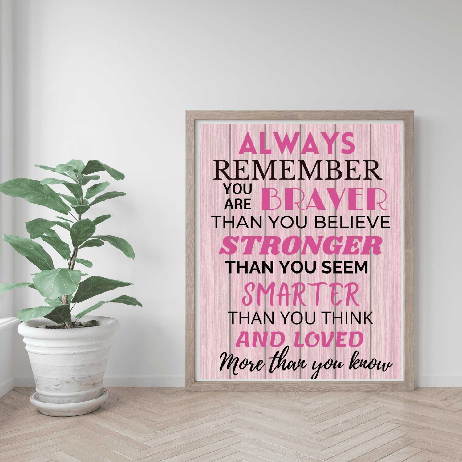 aa milne always remember wall art mockup